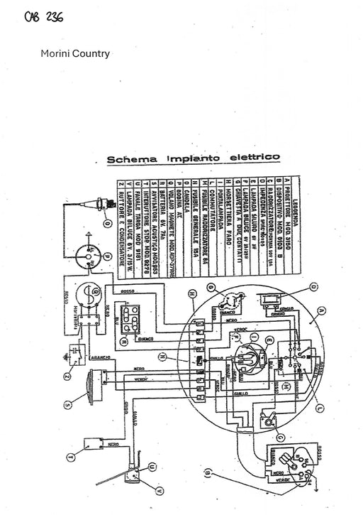 IMPIANTO ELETTRICO MORINI COUNTRY 125 | MotoRo Motorparts