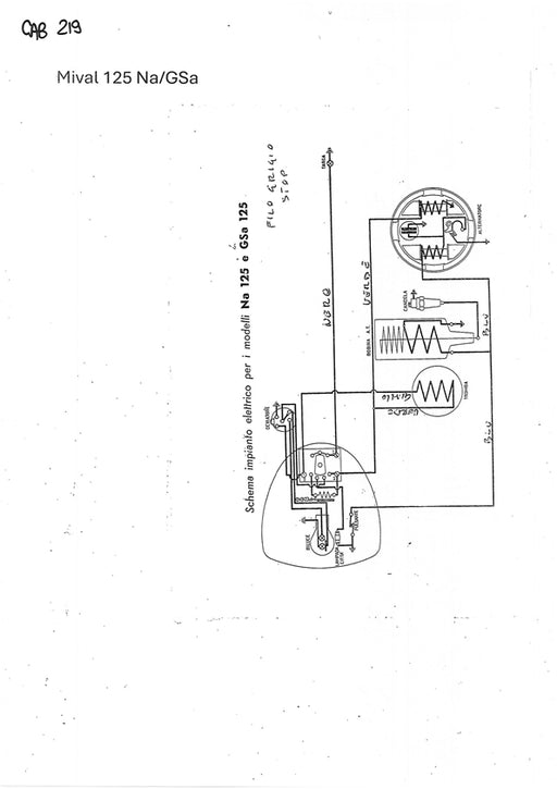 IMPIANTO ELETTRICO MIVAL 125 NA/GSA | MotoRo Motorparts