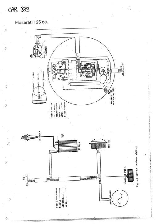 IMPIANTO ELETTRICO MASERATI 125 CC | MotoRo Motorparts