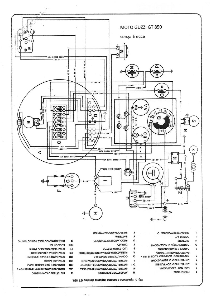 IMPIANTO ELETTRICO MOTO GUZZI GT 850 | MotoRo Motorparts