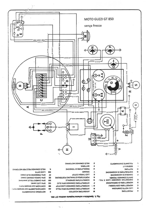 IMPIANTO ELETTRICO MOTO GUZZI GT 850 | MotoRo Motorparts