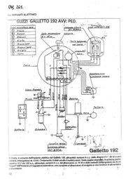IMPIANTO ELETTRICO MOTO GUZZI GALLETTO 192 AVVIAMENTO PEDALE | MotoRo Motorparts