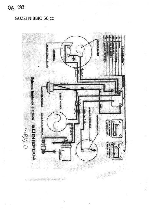IMPIANTO ELETTRICO MOTO GUZZI NIBBIO 50 CC | MotoRo Motorparts