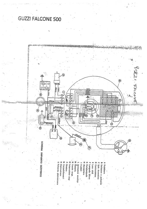 IMPIANTO ELETTRICO GUZZI FALCONE 500 | MotoRo Motorparts