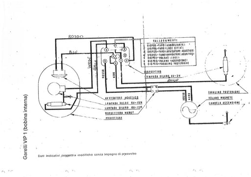 IMPIANTO ELETTRICO MOTORINO GARELLI VIP 1 - VIP 2 BOBINA INTERNA | MotoRo Motorparts